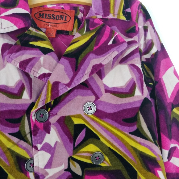 NWT Missoni for Target Girls Floral Trench Coat L - Picture 2 of 4